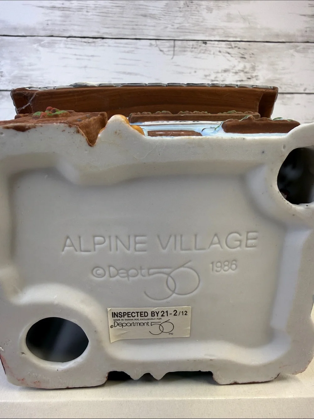 Department 56 MILCH-KASE Alpine Village Series Christmas Village 1986